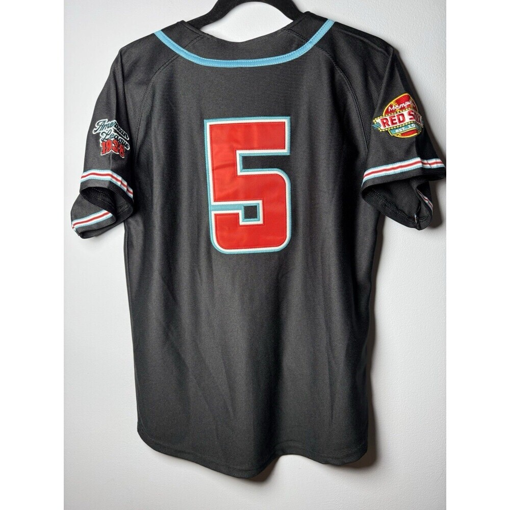 Memphis Red Sox #5 Headgear Classics Negro League Baseball Jersey SZ XL Youth - Picture 2 of 12